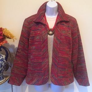 Southwest Red Brocade Jacket
